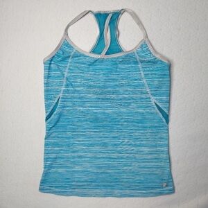 Women's Blue Striped Tank Top